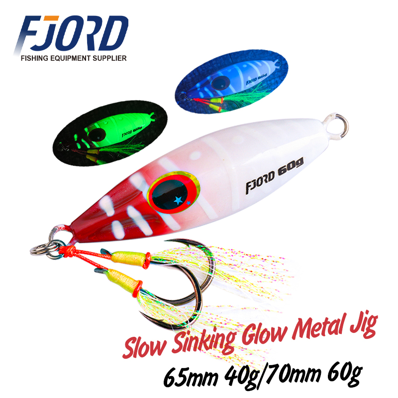 Fishing Equipment List - FJORD 40g 60g Jig in metallo