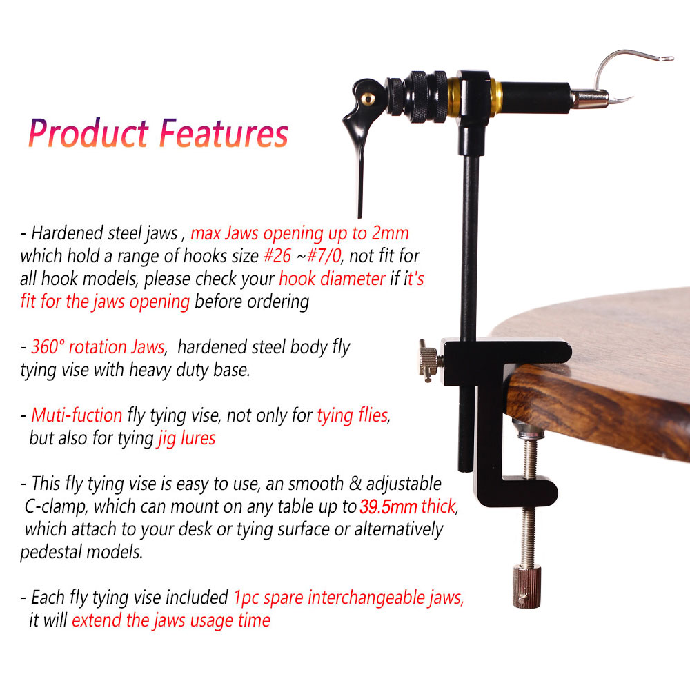 1PC 360 °   Morsetto a C Rotan - Fly Fishing Set recensione e prezzo