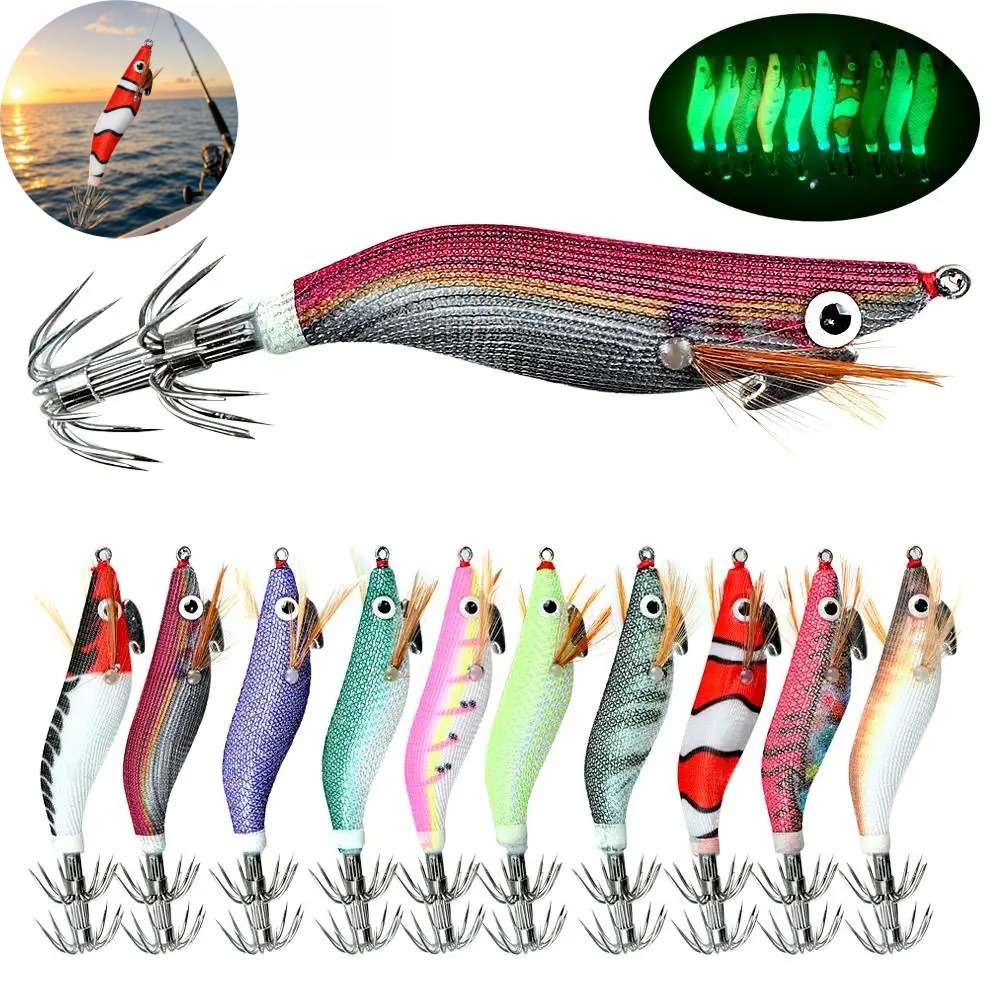 Esca Luminosa per Calamari, Es - Saltwater Fishing Hook recensione e prezzo