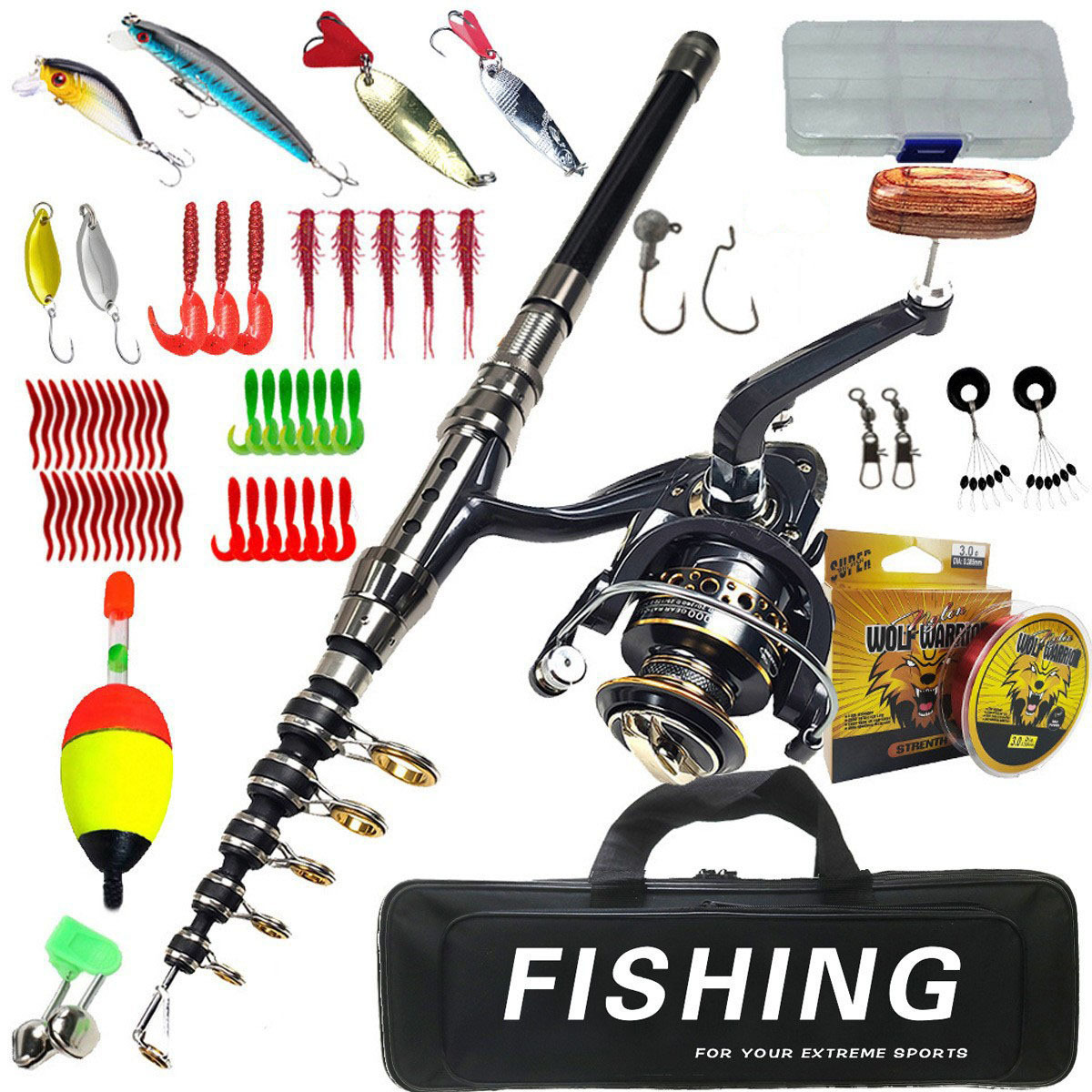 1.8m-3m Canna da pesca Set Lan - Saltwater Fishing Hook recensione e prezzo